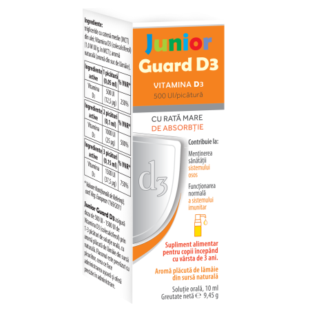 Evital Junior Guard D3 picaturi orale x 10 ml