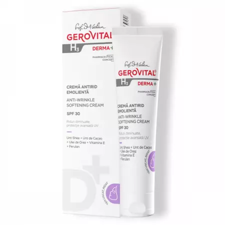 Gerovital Derma+Crema antirid emolienta SPF 30 x 30 ml