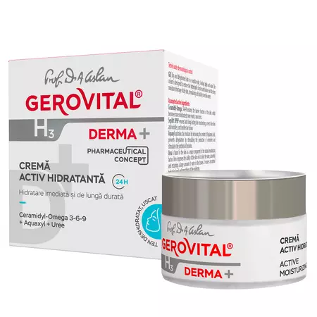 Gerovital H3 Derma+ Crema Activ Hidratanta 24h x 50 ml