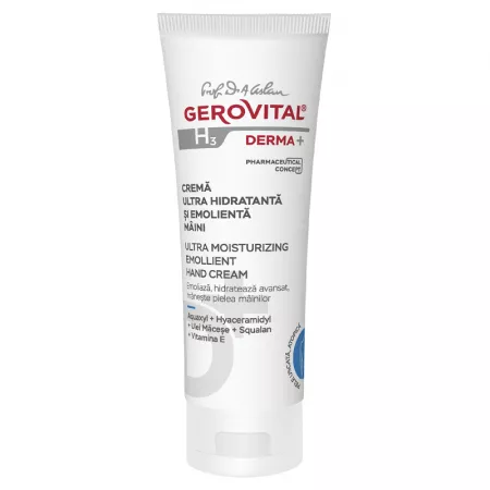 Gerovital H3 Derma+ Crema hidratanta si emolienta maini x 100 ml