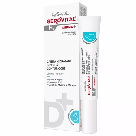 Gerovital H3 Derma+ Crema hidratare intens contur ochi x 30 ml