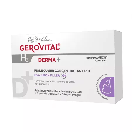 Gerovital H3 Derma+ Fiole cu ser concentrat antirid  10x 2 ml