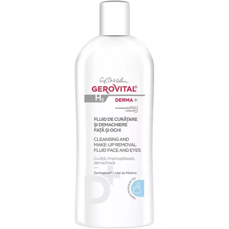 Gerovital H3 Derma+ Fluid Curatare Demach.Fata si Ochi 200ml