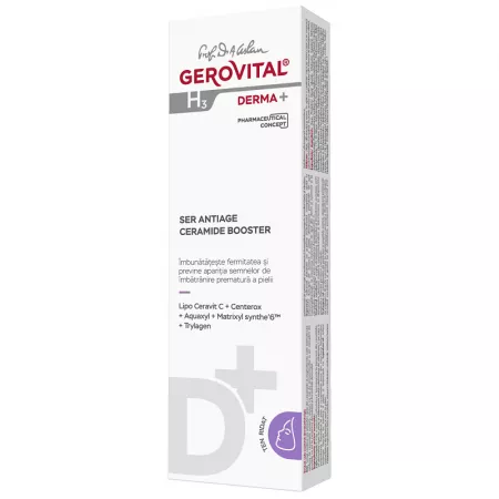 Gerovital H3 Derma+ Ser antiage ceramide booster x 15 ml