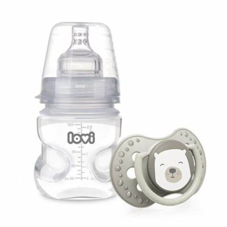 Canpol 21/595 Lovi Biberon MAMMAFEEL 150 ml + Lovi Suzeta 0-2 luni