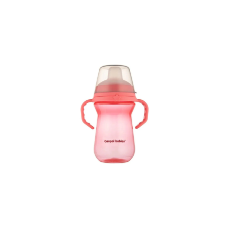 Canpol 56/615 Prima Cana A Bebelusului Cu Duza Silicon 250ml PINK