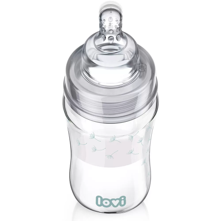 Canpol 74/205 Lovi Biberon Sticla Diamond Glass 250 mL BOTANIC