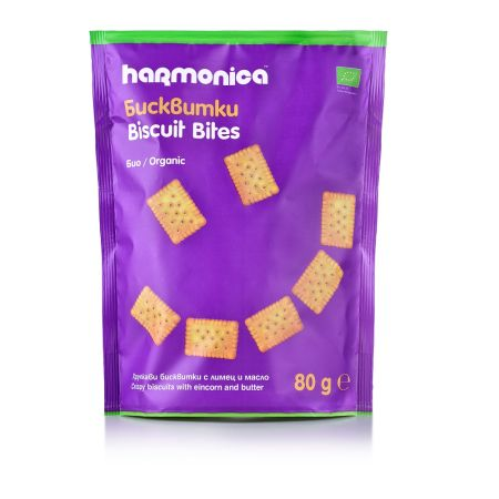 Harmonica Bio Biscuti Bites x80g