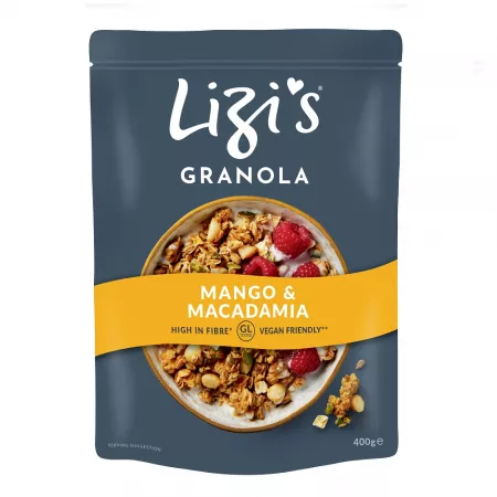 Lizi-S Granola Mango si Nuci de Macadamia x400g