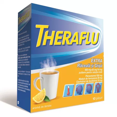 Theraflu Extra Raceala si Gripa x 10 plic