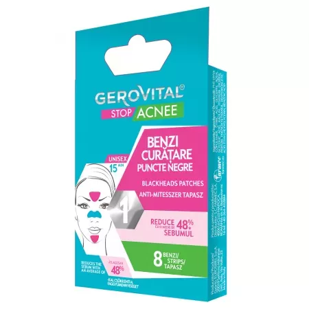 Gerovital Benzi Curatare Puncte Negre x 8buc.