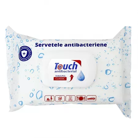 Touch Servetele Umede Antibacteriene x70 buc