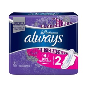 Always Platinum Super Plus Size 2 x 7buc
