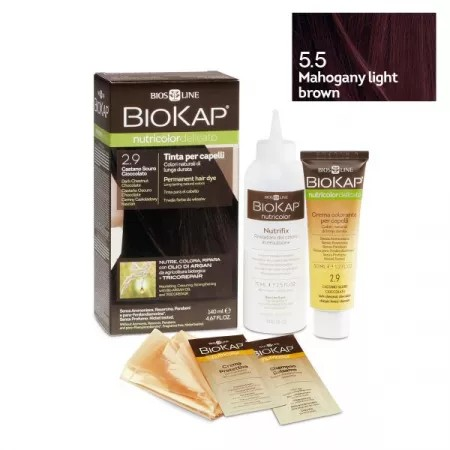 Biokap Nutricolor Vopsea Par 5.5 Mahogan Light Brown x 140ml