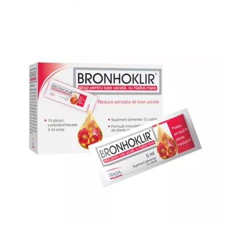 Bronhoklir sirop pt tuse seaca 5ml*15plicuri