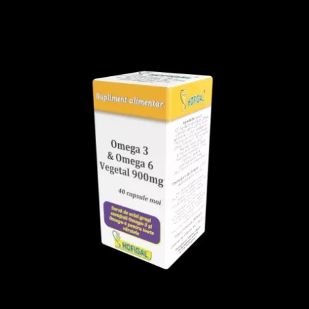 Hofigal Omega 3&amp;6 Vegetal 900mg 40cps