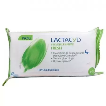 Lactacyd Fresh servetele x 15buc