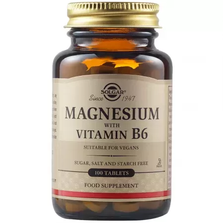 Solgar Magnesium with Vitamin B6 x 100tb