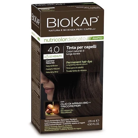 Biokap Nutricolor Vopsea Par 4.0 Rapid Natural x 135 ml