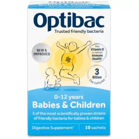 Optibac Sugari si Copii 0-12 aNI X 10 plc