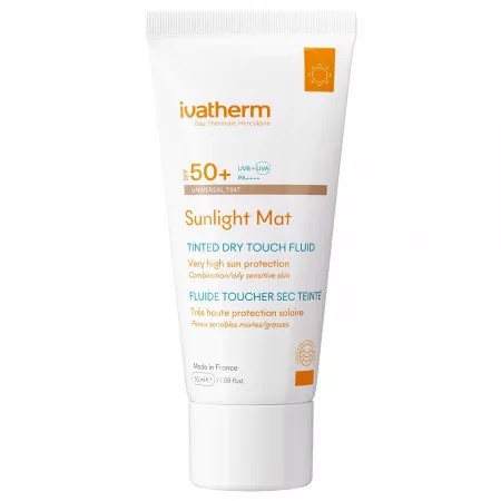 Ivatherm Sunlight Mat Tinted Dry Touch SPF 50+ x 50 ml