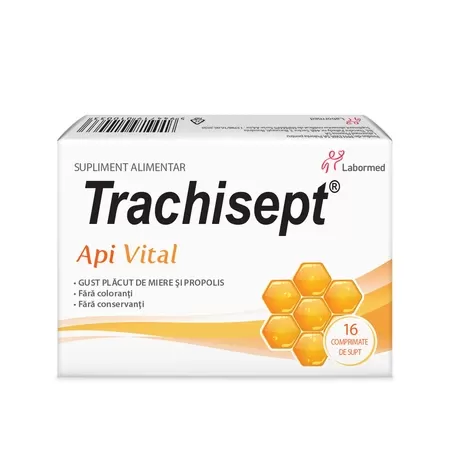 Trachisept Api Vital miere+propolis-cpr. x 16