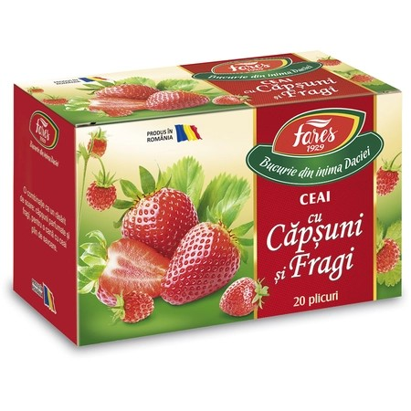 Fares Ceai Capsuni si Fragi x 20 plc