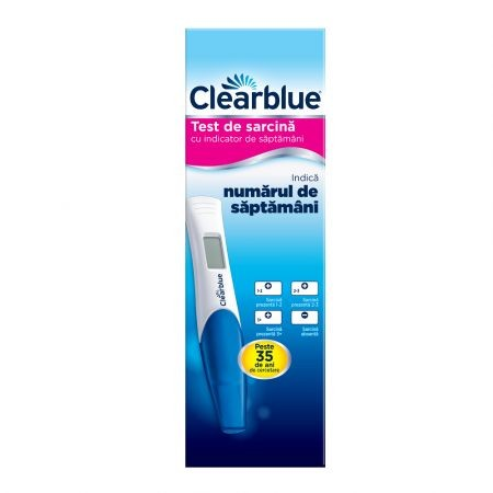 Test Sarcina indicare nr saptamani Clearblue, CB9
