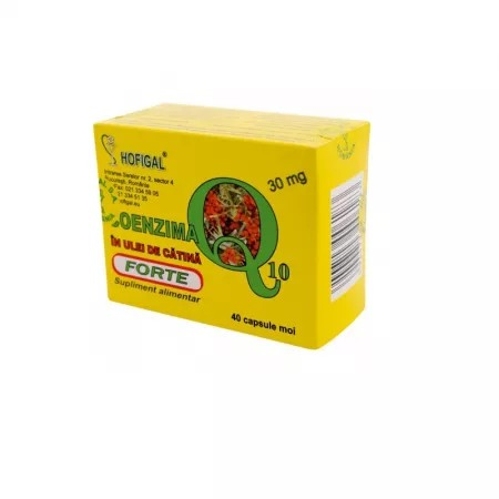 Hofigal Coenzima Q10 30mg-ulei catina forte x 40