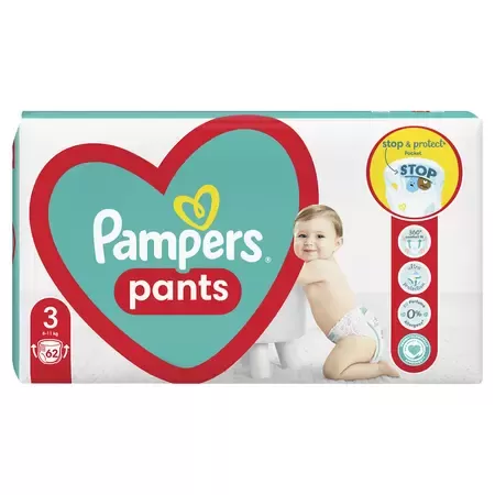 Pampers 3 Pants Activ Baby 6-11 kg x 62 buc