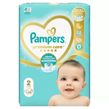 Pampers Premium Care 2 Mini 4-8 kg x 68 buc
