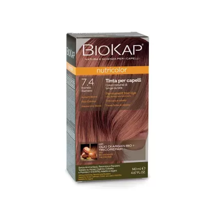 Biokap Nutricolor Vopsea Par 7.4 Auburn Blond x 140ml