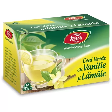 Fares Ceai Verde Lamaie si Vanilie x 20plc.