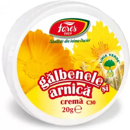 Fares Crema Galbenele si Arnica 20g