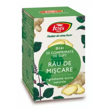 Fares Rau De Miscare Adulti x 20 cpr. de supt