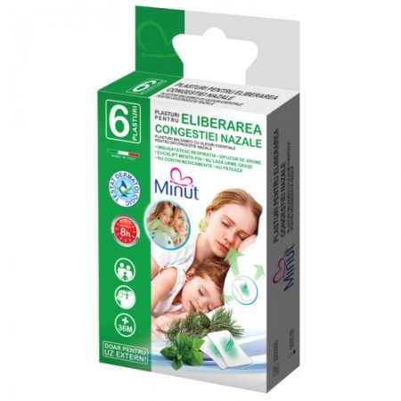 Minut plasturi eliberarea congestiei nazale x 6