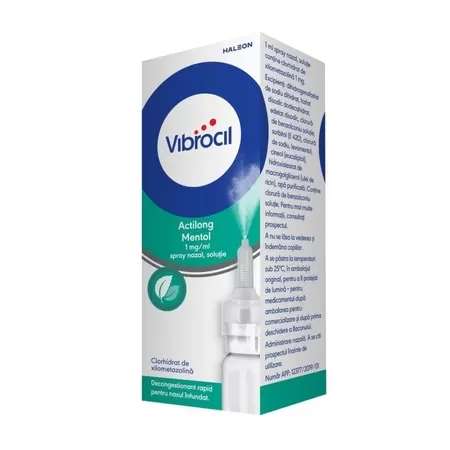 Vibrocil Actilong Mentol 1mg/ml spray nazal x 10 ml