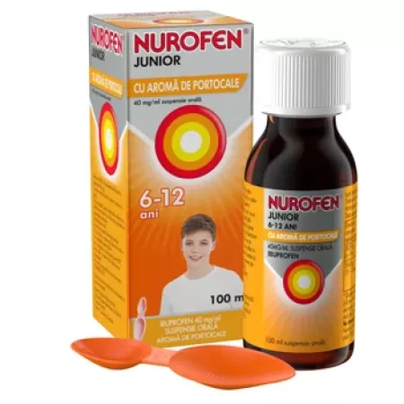 Nurofen Jr.Portocale 200mg/5ml-susp. x 100ml Reckitt