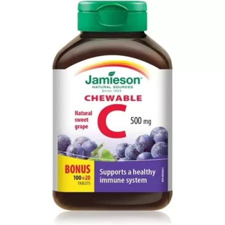 Jamieson Vitamina C 500 mg x 120 tb aroma struguri