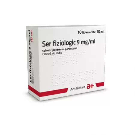 Ser fiziologic 9mg/ml sol inj - 10ml x 10fi-Antibiotice
