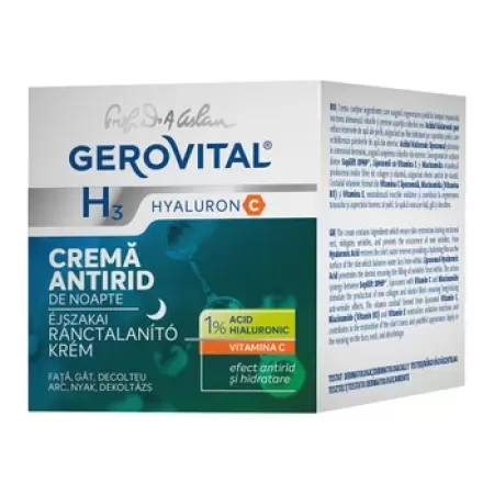 Gerovital H3 Hyaluron C Crema Antirid De Noapte x 50ml