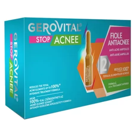 Gerovital Stop Acnee Fiole Antiacnee x 10 fiole