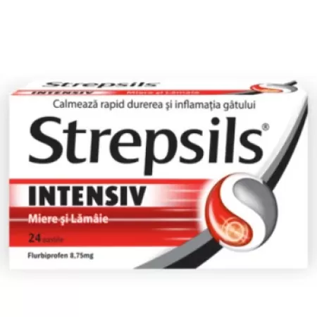 Strepsils Intensiv miere si lamaie x 24