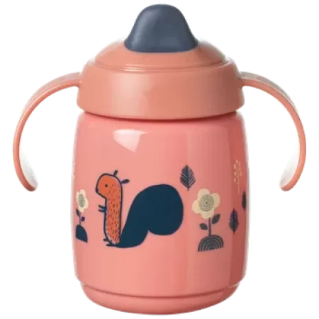 Tommee Tippee Bacshield Cana cu Protectie si Capac Roz 6luni+ x 300ml