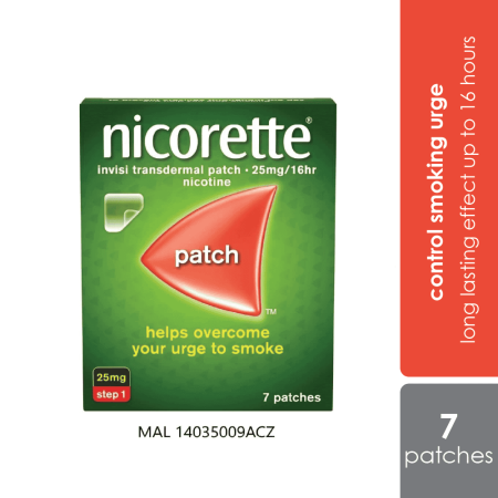 Nicorette patch 10mg/16h plst x 7 -McNeil