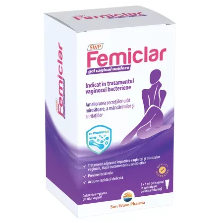 Sun Wave Femiclar gel vaginal unidoze 7x5ml