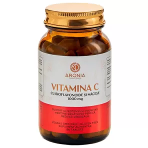 Vitamina C cu Bioflavonoide si Macese 1000mg x 60cpr Aronia Charlottenburg