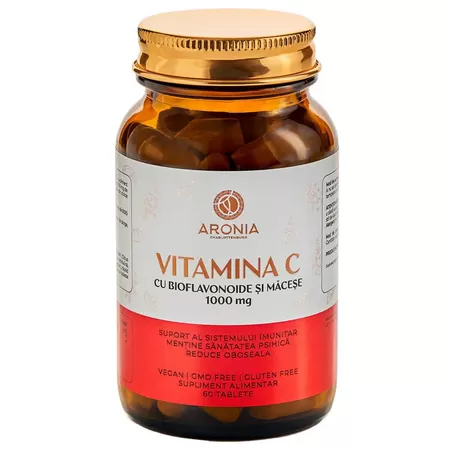 Vitamina C cu Bioflavonoide si Macese 1000mg x 60cpr Aronia Charlottenburg