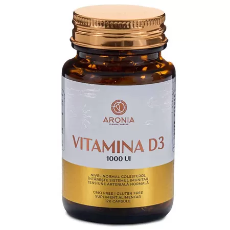 Vitamina D3 1000UI x 120cps Aronia Charlottenburg